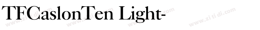 TFCaslonTen Light字体转换